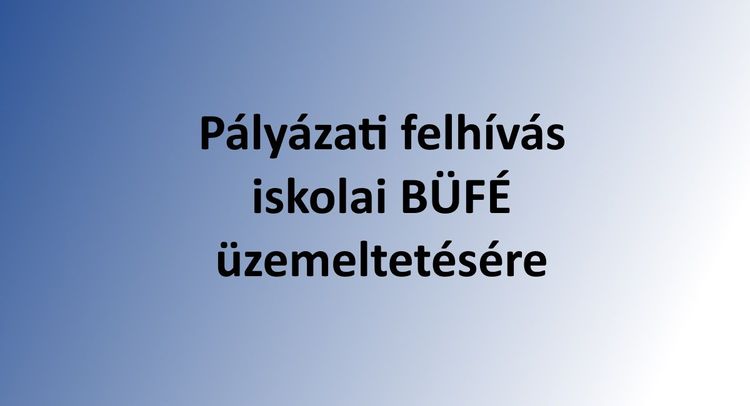 Pályázati felhívás